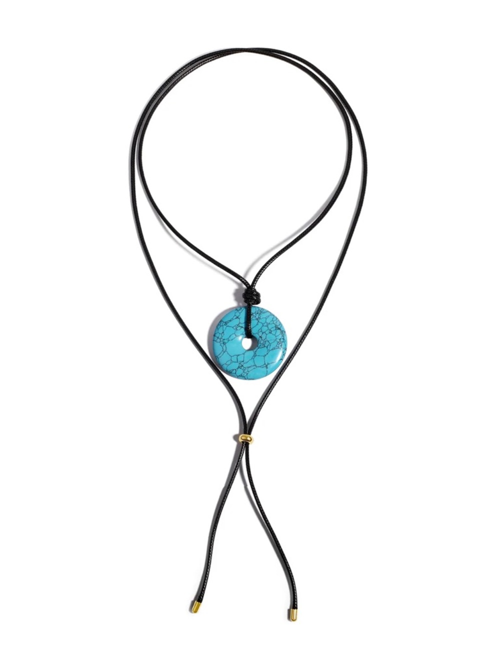 Turquoise Rope Necklace (adjustable) - Picture 3 of 3